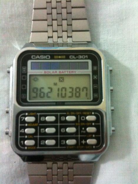 Reloj casio cl-301 solar battery japan