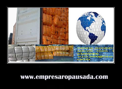 ropa usada exportacion exportacion contenedores 20 40 pies TELEFONO 634031906