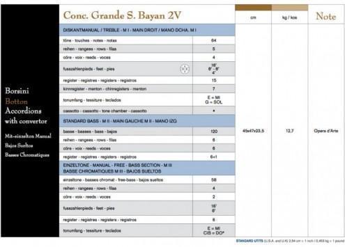 Acordeon Borsini - C.G.S Bayan