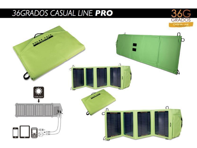 Cargadores solares-36g casual line pro