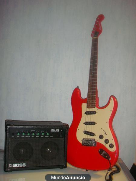 Guitarra eléctrica modelo Marlin by Hohner + amplificador BOSS