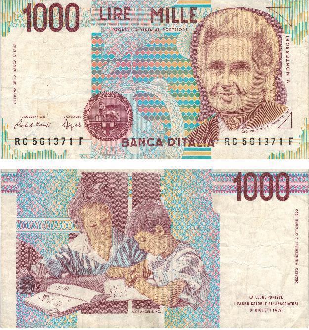 billete 1000 liras