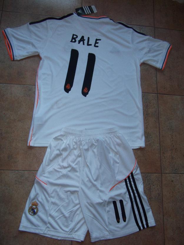 Kids Real Madrid 2014 blancos niños Bale nº 11 fly emirates