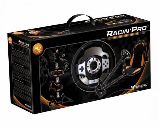 Vendo Volante + asiento + pedales (Racing Pro) para PS3 y PC