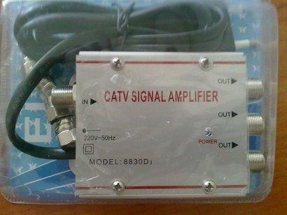 amplificador de tv digital y analogico 3 salidas