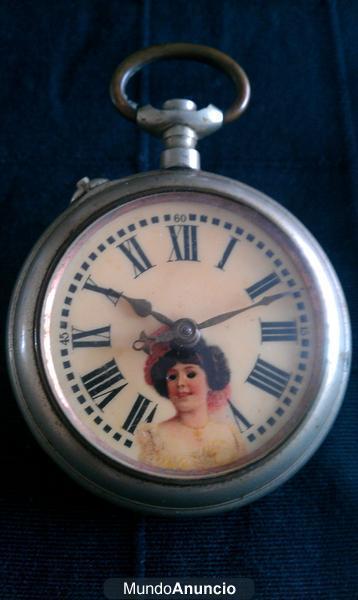 ANTIGUO RELOJ BREVET, AÑOS 70, INTEGRO DE NICKEL