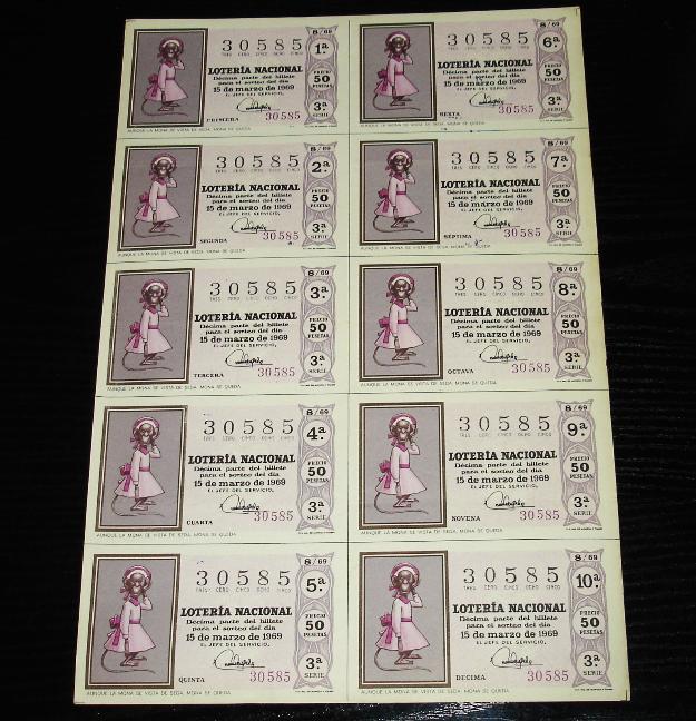 aunque la mona se vista-1969-Loteria nacional