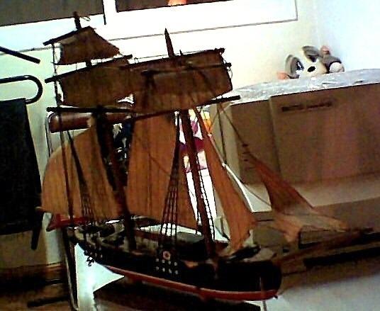 barco de madera.decorativo.