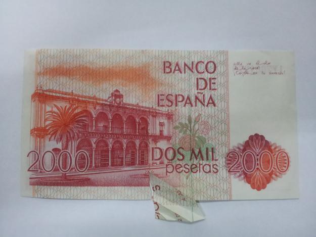 Billete unico 2.000 pesetas.