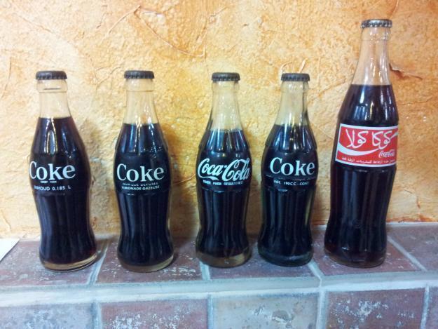 botellas de coca cola.