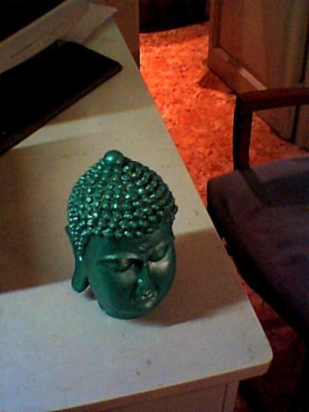 cabeza de buda grande.verde.