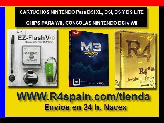 CARTUCHOS NINTENDO 3DS, DSI XL, DSI (R4I , M3I ZERO ,ACEKARD 2I, EZFLASH)
