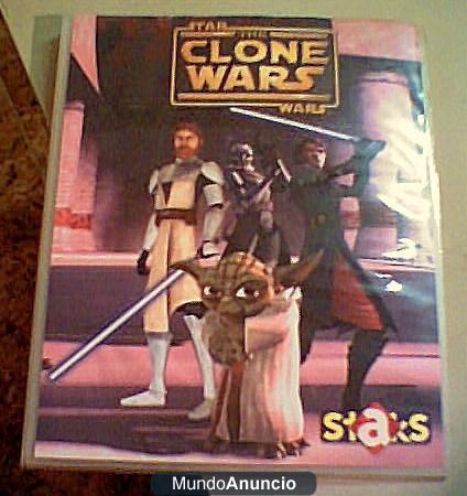 clone wars-album con 68 cromos.