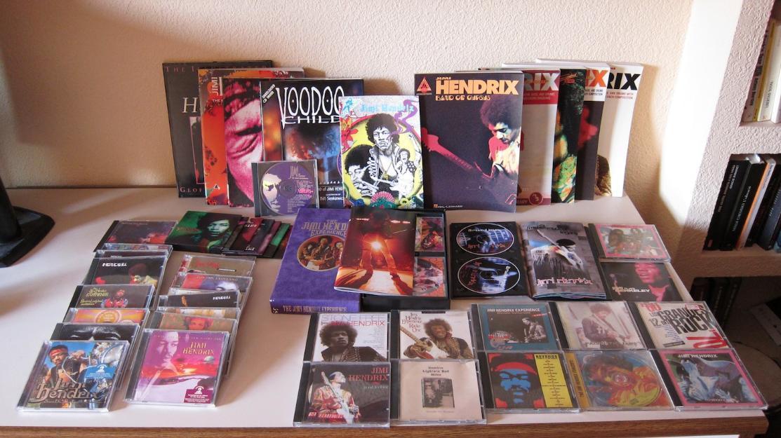 Colección libros y CDs Jimi Hendrix