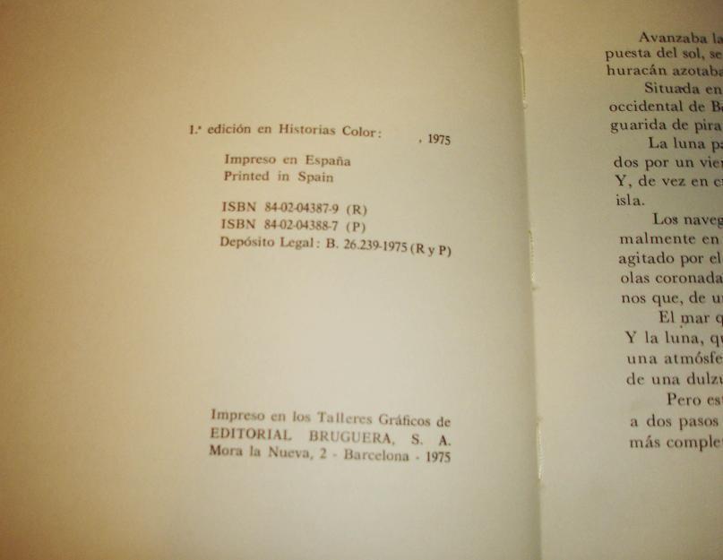 Comic Sandokan Emilio salgari 1ª edic 1975