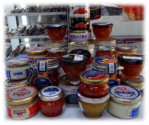 comprar productos de Rusia Caviar en Barcelona tienda rusa Teremok