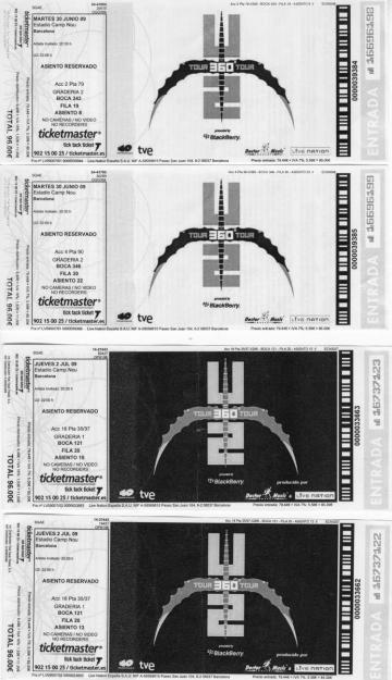 conciertos de U2