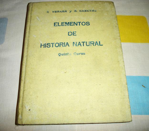 Elementos de Historia Natural año 1940