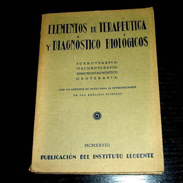 Elementos de Terapeutica y diagnostico biologicos 1928