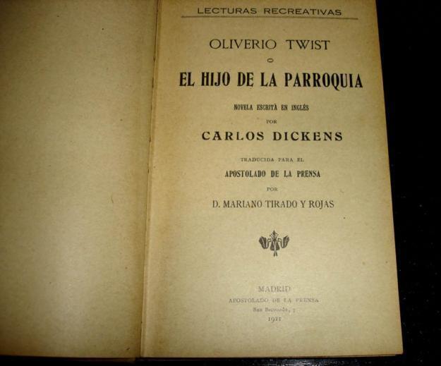 el hijo de la parroquia -carlos dickens- 1921