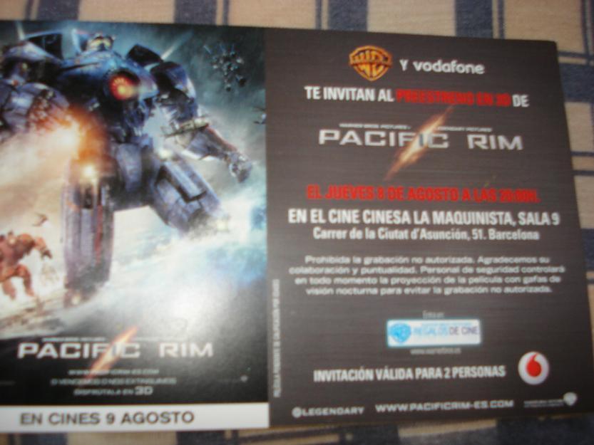 Entrada cine 2x1 en 3d pacific rim
