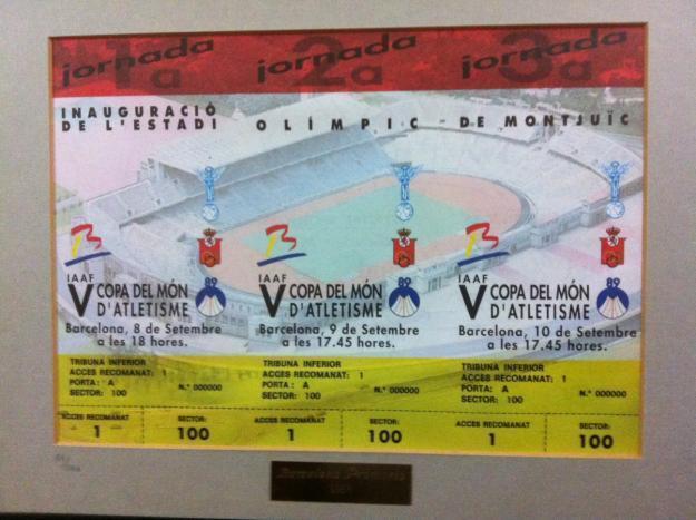 Entradas 0000 inauguracion estadio olimpico de montjuïc 1989
