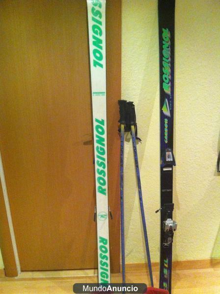 equipo de ski completo,botas esqui,palos ski