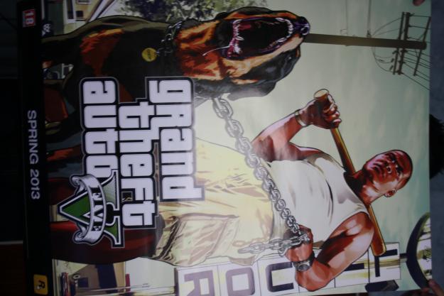 Grand Theft Auto V - GTA 5 - Poster por dos lados - XBox 360 y PS3