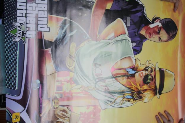 Grand Theft Auto V - GTA 5 - Poster por dos lados - XBox 360 y PS3