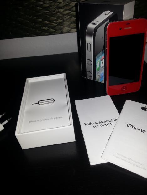 Iphone 4 Rojo 16Gb Liberado por IMEI