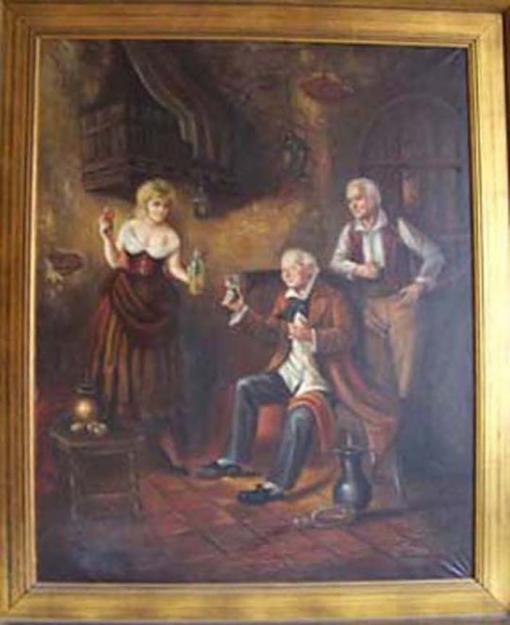 Los Borrachos de Blanchard-Siglo XVI, Pintura al Óleo.