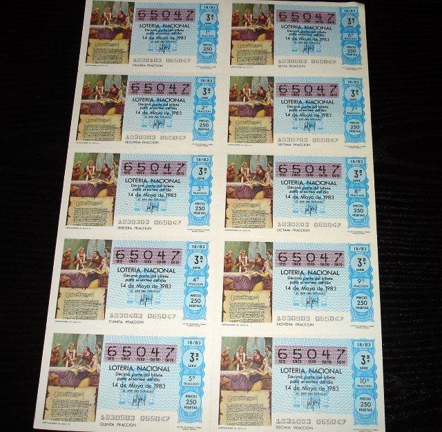 Loteria Nacional-capitulaciones de sta fe-1983