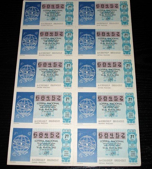 Loteria Nacional-Esfera armilar-1983