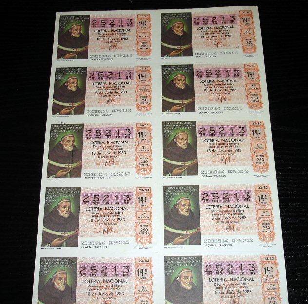 Loteria Nacional-fray hernando de talavera-1983