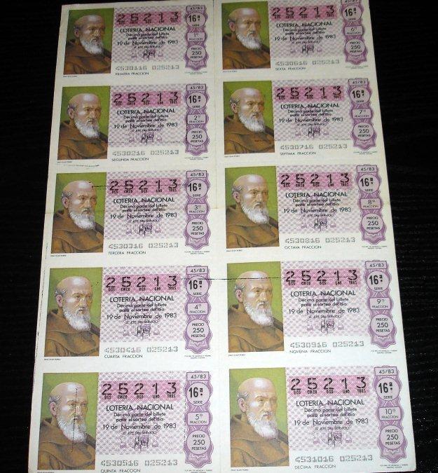 Loteria Nacional-fray juan perez -1983