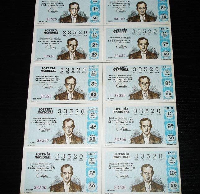 Loteria nacional -joselito  1971