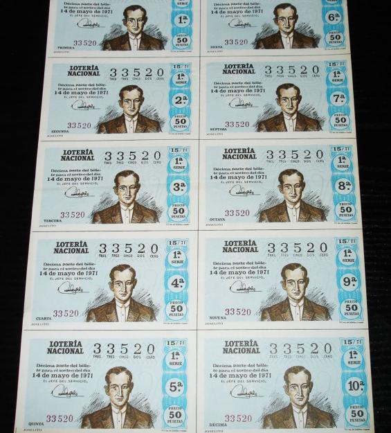 Loteria nacional -joselito  1971