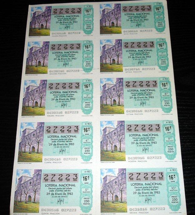 Loteria Nacional-madrigal altas torres -1983