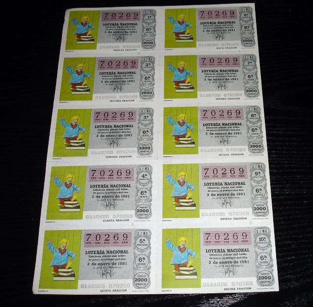 Loteria Nacional-Marionetas-1981