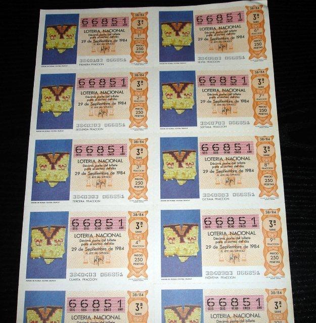 Loteria Nacional-poncho plumas chancay-1984