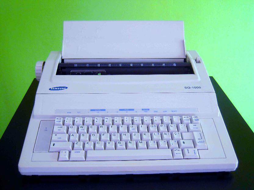 Máquina de escribir electrónica samsung sq-1000