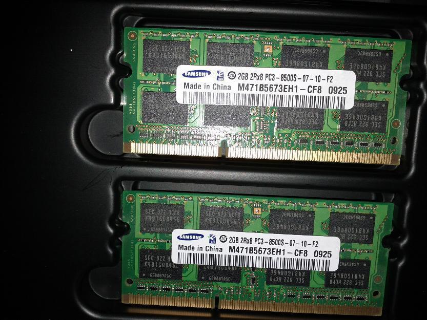 Memoria 4GB 2x2GB DDR3-1066 PC3-8500