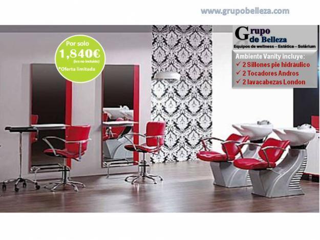 Mobiliario de peluquería 1840€ Lavacabezas a 390€