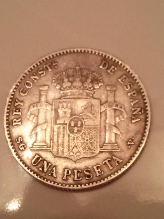 Moneda de 1 peseta de Alfonso Xlll de 1899 SGV de plata