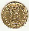 Moneda de oro Felipe V, año 1744.