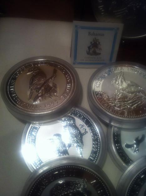 Monedas de oro-plata