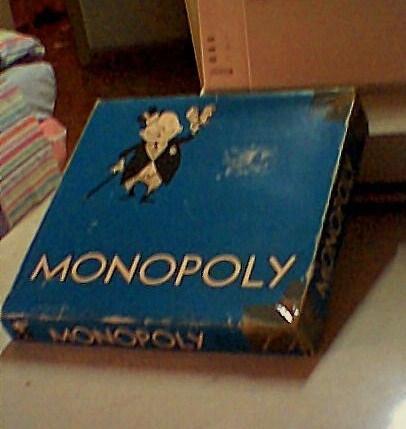 monopoly antiguo.azul.juego de mesa.