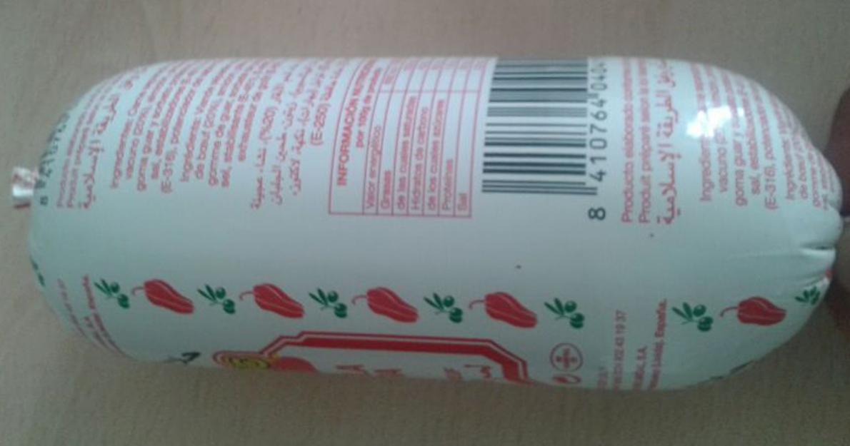 Mortadela de Vaca. Rito Halal