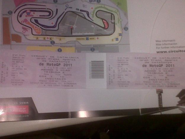 MotoGP 2 entradas para Montmeló. Tribuna