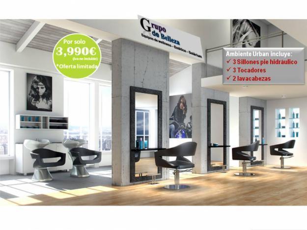 Muebles de peluquería, completa 2300€, Lavacabezas a 695€